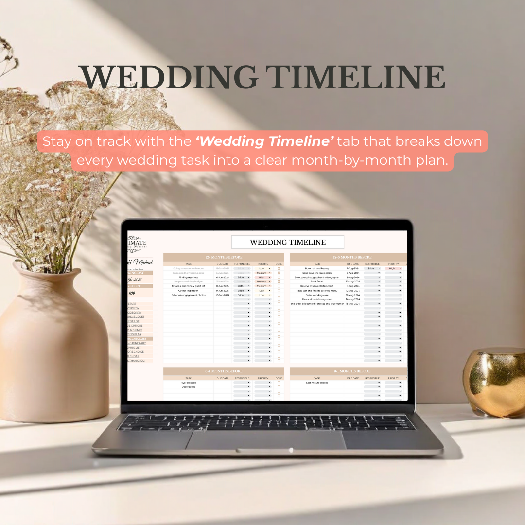 The Ultimate Wedding Planner Spreadsheet